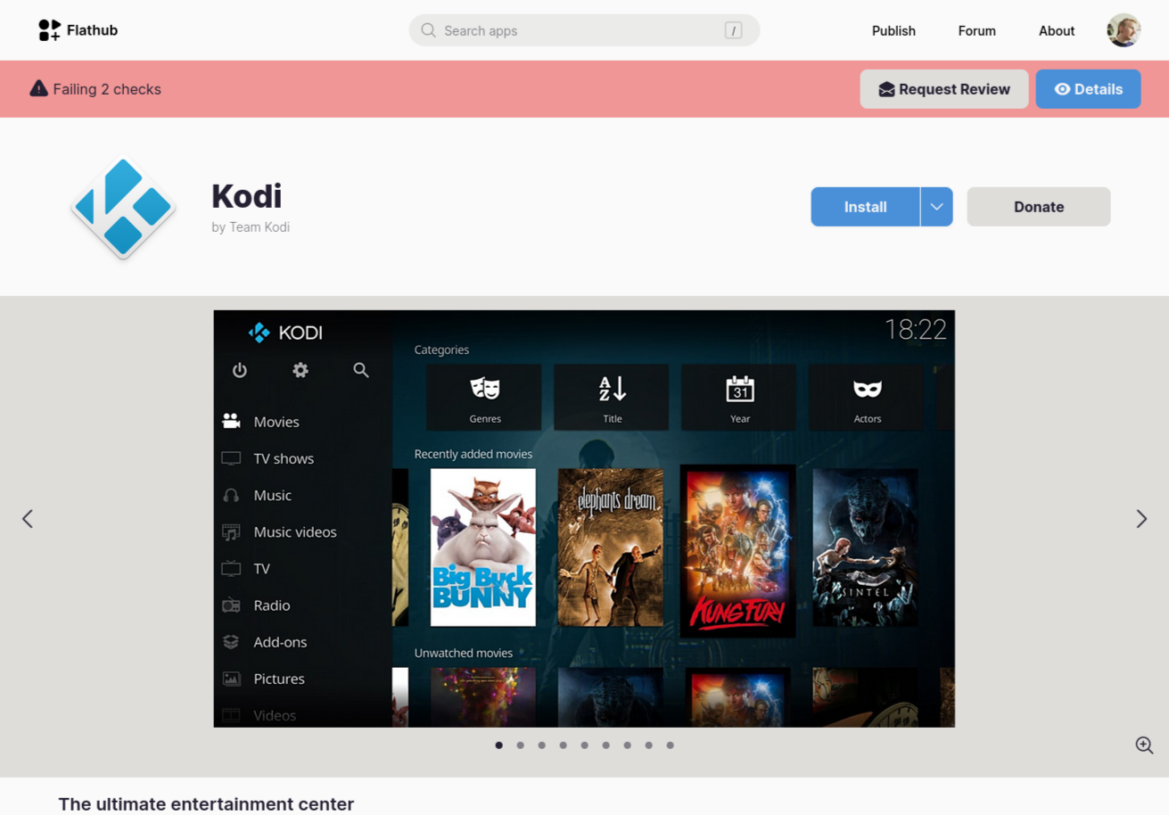 Developer-facing UI exposing the metadata ratings